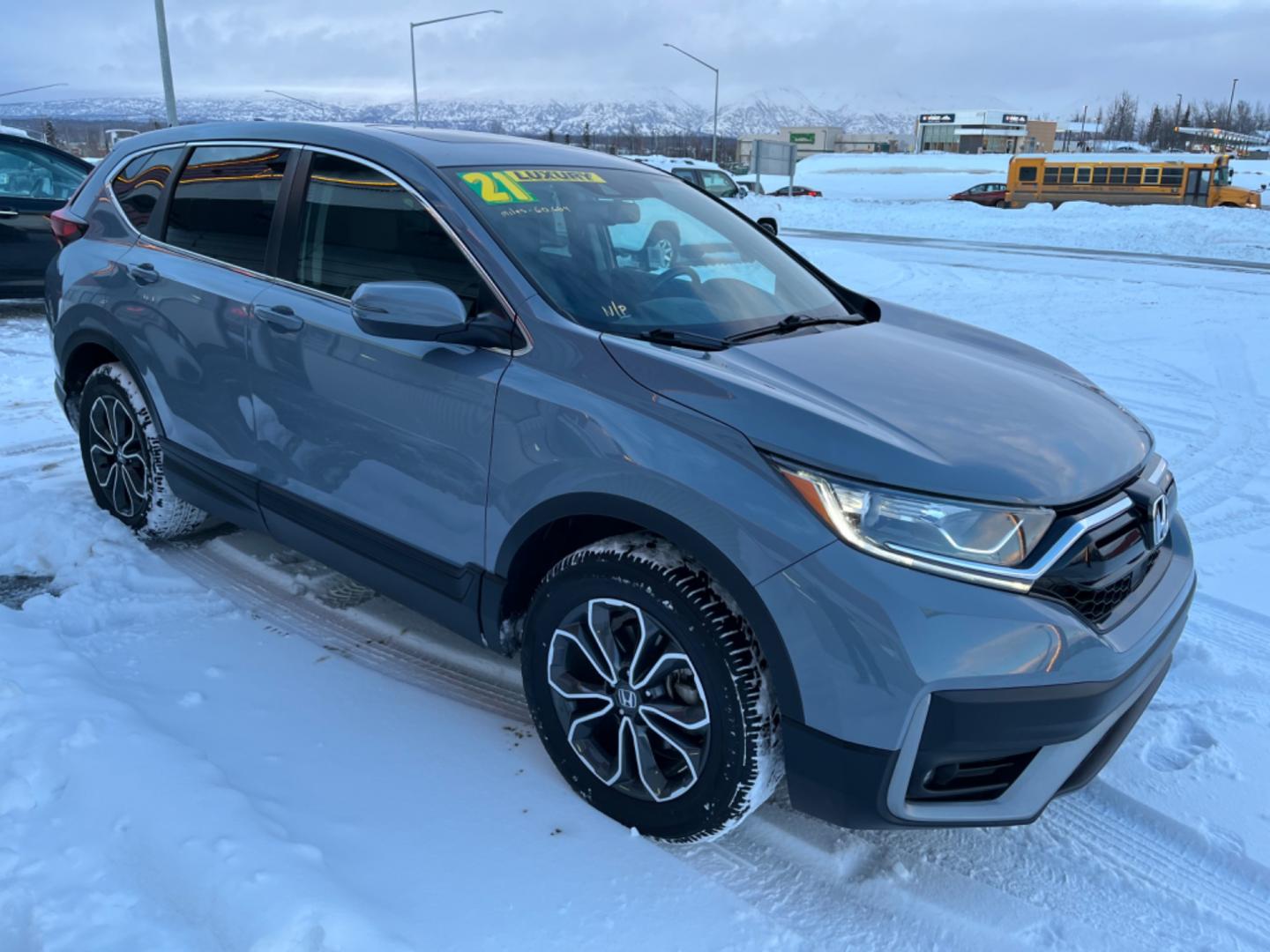 2021 Gray Honda CR-V (5J6RW2H88ML) , located at 1960 Industrial Drive, Wasilla, 99654, (907) 274-2277, 61.573475, -149.400146 - Photo#6